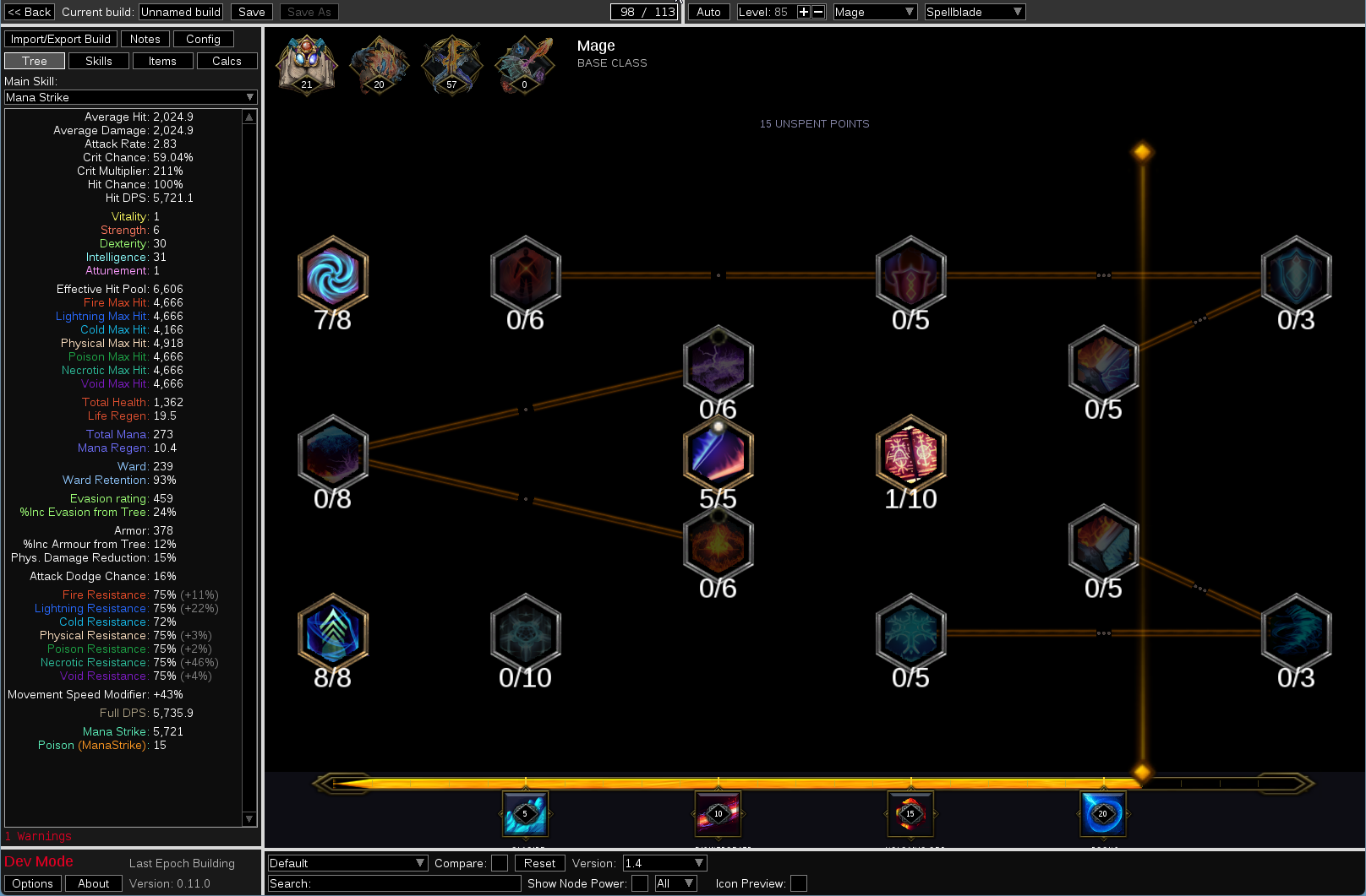 The LEB passive tree